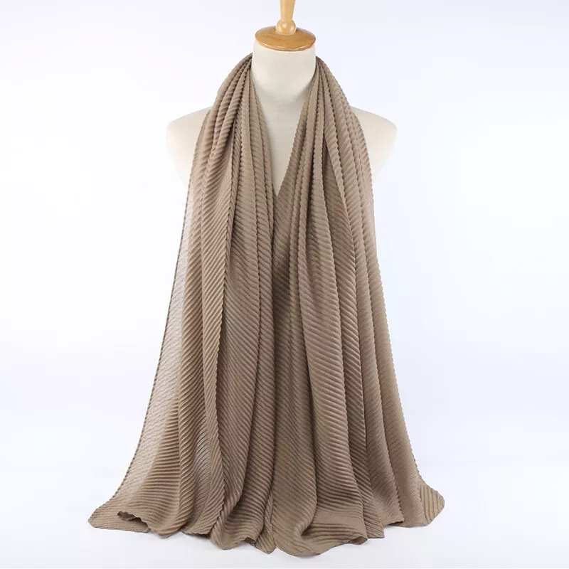  Cotton Scarf Pleated